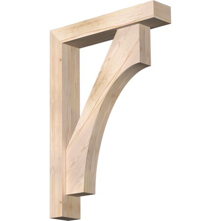 Ekena Millwork Westlake Block Smooth Bracket w/ Offset Brace, Douglas Fir, 5 1/2"W x 28"D x 40"H BKT0604X28X40WTL05SDF